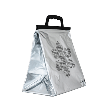 sac isotherme 15 litres lunch bag gris metallise