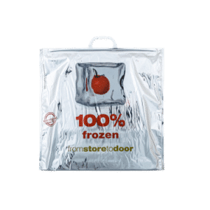 sac isotherme 27L 100% frozen gris métallisé avec fermeture à picots