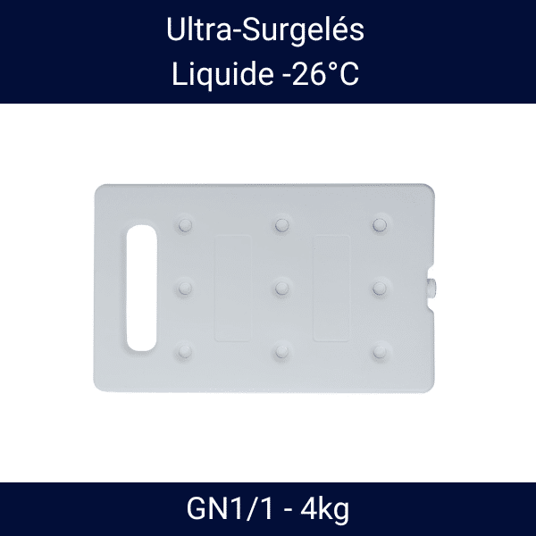Bandeau plaque eutectique -26°C GN1/1