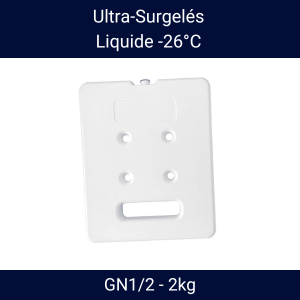 Bandeau plaque eutectique -26°C GN1/2