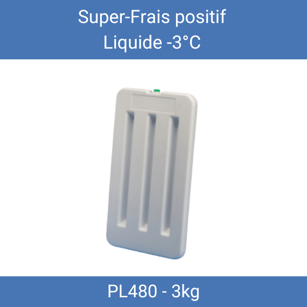 Plaque PL480 -3°C